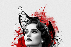 Geometric Portrait Print Art Photo Effect Product Image 8