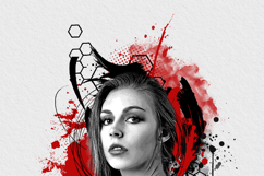 Geometric Portrait Print Art Photo Effect Product Image 9