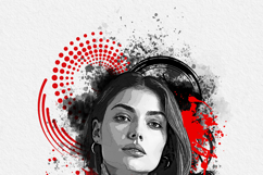 Street Art Inspired Watercolor Splatter Illustration Product Image 11