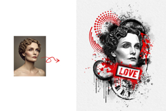 Street Art Inspired Watercolor Splatter Illustration Product Image 1