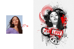 Street Art Inspired Watercolor Splatter Illustration Product Image 2