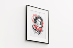 Street Art Inspired Watercolor Splatter Illustration Product Image 3