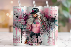 Motivational Quotes Tumbler, Inspirational Tumbler Wrap PNG Product Image 1