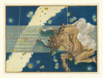 12 Vintage ZODIAC Artworks From An Old Celestial Atlas Product Image 3