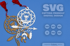 Taurus Dream Catcher Laser Cut Set SVG Product Image 2