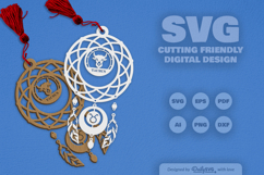 Taurus Dream Catcher Laser Cut Set SVG Product Image 2