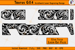 Taurus GX4 Scrollwork Gun Laser Engraving Design File