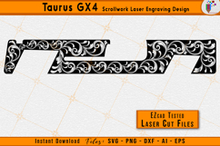 Taurus GX4 Scrollwork Gun Laser Engraving Design File