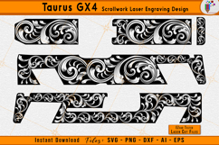 Taurus GX4 Scrollwork Gun Laser Engraving Design File