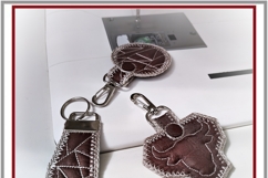 Taurus ITH Key Fob Collection  3 Patterns Embroidery Designs Product Image 4