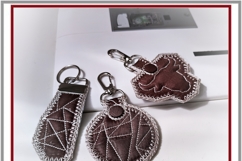 Taurus ITH Key Fob Collection  3 Patterns Embroidery Designs Product Image 5