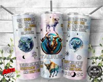 12 Zodiac Sign Affirmation |20oz Skinny Tumbler Sublimation Product Image 15