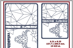 Taurus Reliability in the hoop quilted embroidery design Product Image 2