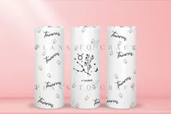 Taurus zodiac skinny tumbler sublimation wrap with high resolution and transparant background are for 20oz and 30oz skinny tumbler