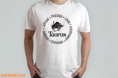 Taurus SVG, Zodiac Signs SVG, Horoscope SVG, Cut files Product Image 2