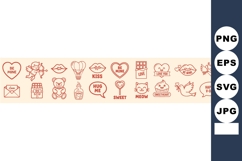 Cute Valentines Day Icons Collection Product Image 1