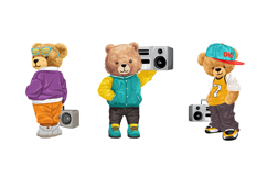 Cute Teddy Bears with Boombox, Hip Hop Set, Seamless Pattern Product Image 4