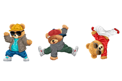 Dancing Teddy Bears with Seamless Music Pattern Product Image 4