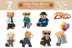 Teddy Bears Business Characters, Office Boss Illustration Product Image 1