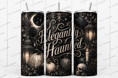 Elegantly Haunted Gothic Tumbler PNG elegantly haunted Product Image 1