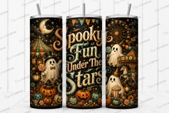 Spooky Fun Under the Stars Tumbler PNG spooky fun under the Product Image 1