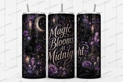 Magic Blooms at Midnight Tumbler PNG magic blooms at midnigh Product Image 1