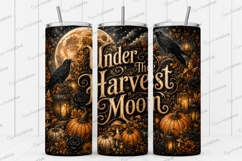 Under the Harvest Moon Tumbler PNG under the harvest moon Product Image 1