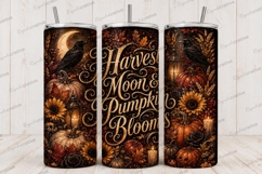 Harvest Moon Pumpkin Bloom Tumbler PNG harvest moon pumpkin Product Image 1