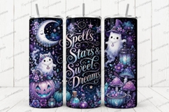 Spells Stars and Sweet Dreams Tumbler PNG spells Product Image 1