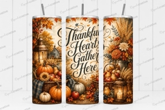 Thankful Hearts Gather Here Tumbler PNG thankful hearts gath Product Image 1