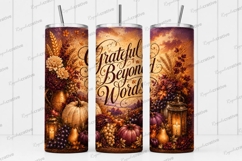 Grateful Beyond Words Tumbler PNG grateful beyond words, tha Product Image 1