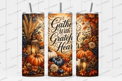 Gather With Grateful Hearts Tumbler PNG gather with grateful Product Image 1