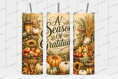 A Season of Gratitude Tumbler PNG a season of gratitude, tha Product Image 1
