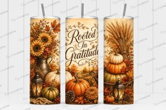Rooted in Gratitude Tumbler PNG rooted in gratitude, thanksg Product Image 1