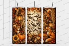 Thankful for Simple Blessings Tumbler PNG thankful for simpl Product Image 1