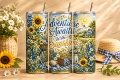Adventure Awaits in the Sunshine Tumbler PNG adventure await Product Image 1
