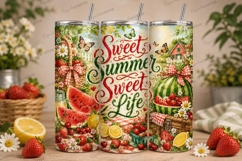 Sweet Summer Sweet Life Tumbler PNG sweet summer sweet life, Product Image 1