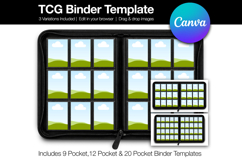 tcg binder template