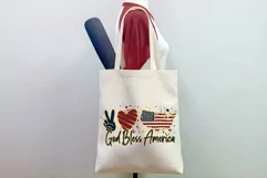 Patriotic Peace Love USA Design for 4th of July Product Image 3