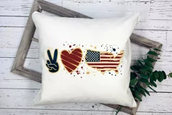 Patriotic Peace Love USA Design for 4th of July Product Image 5