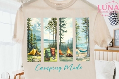 Camping Mode Forest Scene PNG, Outdoor Adventure Sublimation Product Image 2