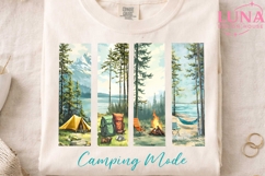 Camping Mode Forest Scene PNG, Outdoor Adventure Sublimation Product Image 3