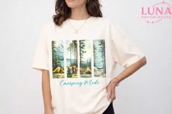 Camping Mode Forest Scene PNG, Outdoor Adventure Sublimation Product Image 5