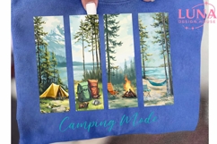Camping Mode Forest Scene PNG, Outdoor Adventure Sublimation Product Image 6