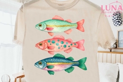 Colorful Watercolor Fish PNG, Cute Fish Clipart, Ocean PNG Product Image 2