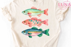 Colorful Watercolor Fish PNG, Cute Fish Clipart, Ocean PNG Product Image 5