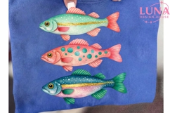Colorful Watercolor Fish PNG, Cute Fish Clipart, Ocean PNG Product Image 6