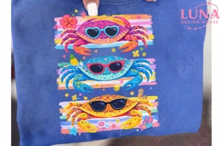 Summer Beach Crabs with Sunglasses PNG, Tropical Crab Clipar Product Image 6