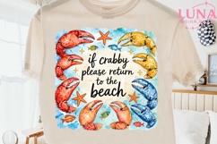 If Crabby Please Return To The Beach PNG, Summer Beach PNG Product Image 2