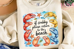 If Crabby Please Return To The Beach PNG, Summer Beach PNG Product Image 3